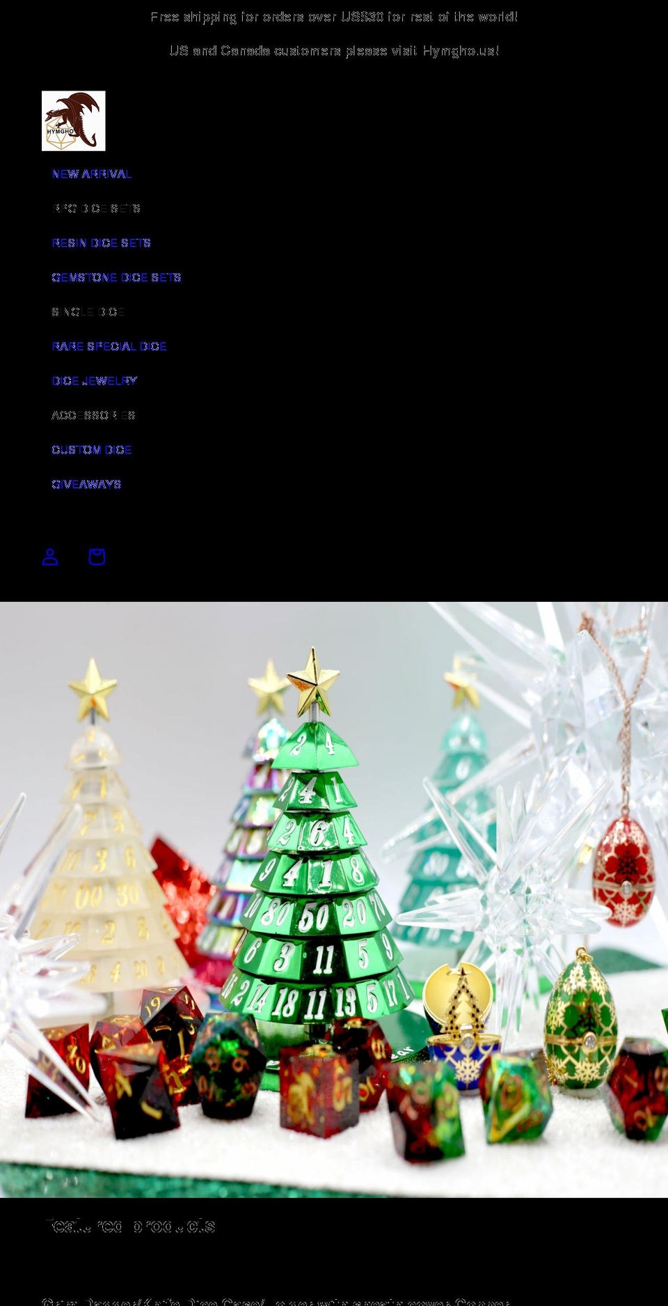 hymgho.com shopify website screenshot