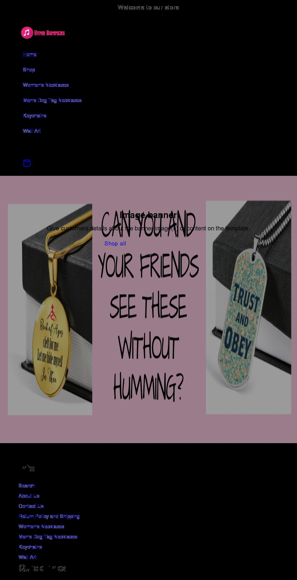 hymnhummers.com shopify website screenshot