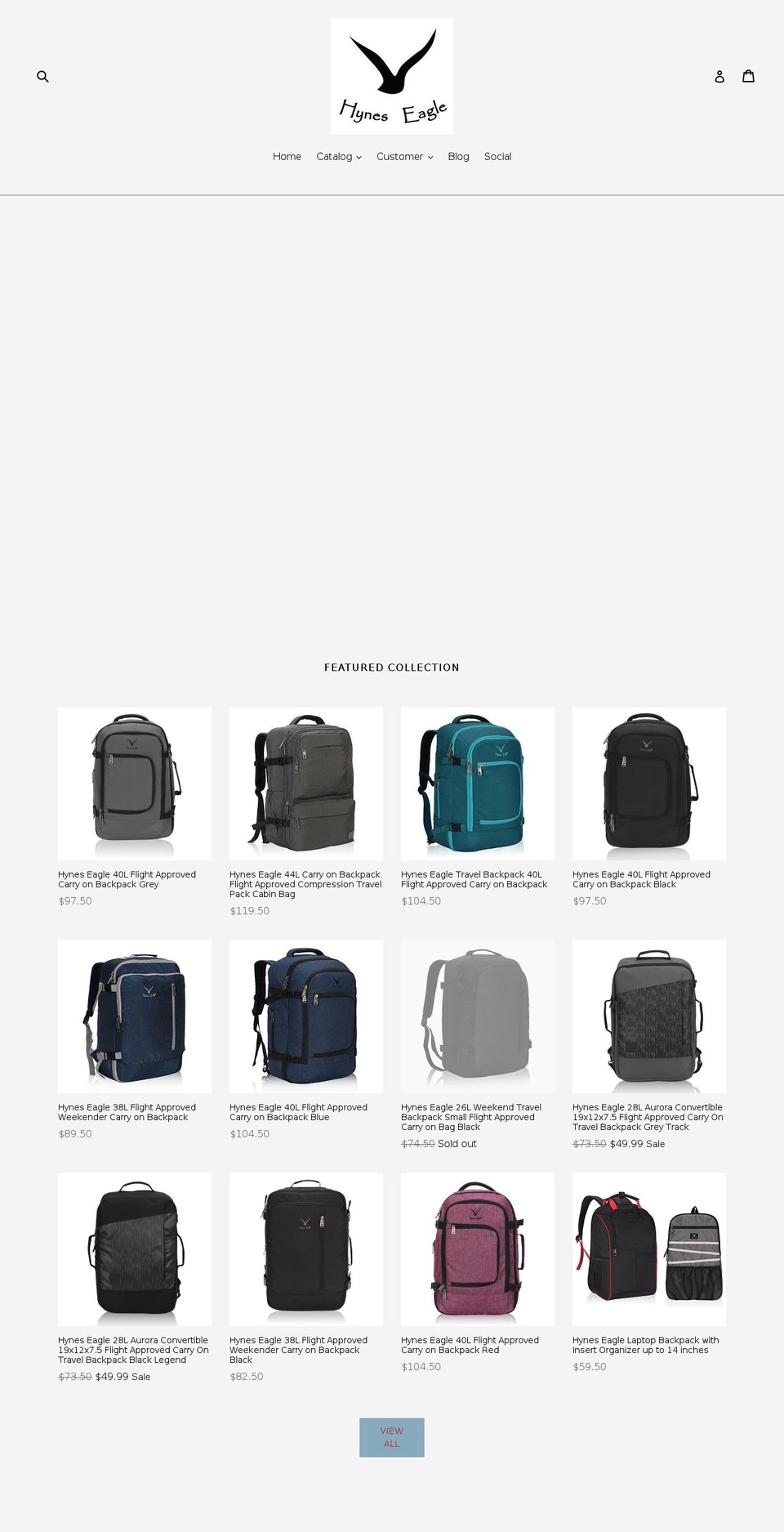 hyneseagle.com — Shopify storefront screenshot