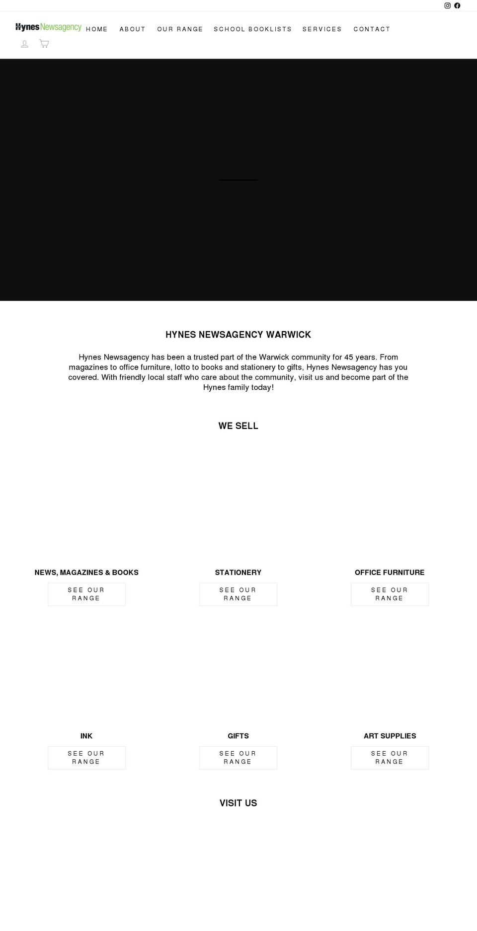 hynesnews.com.au shopify website screenshot
