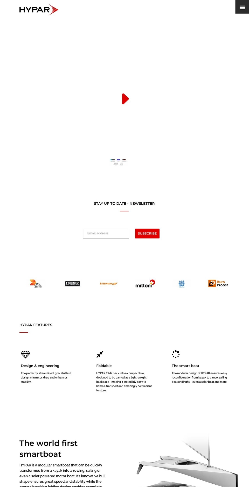 HYPAR Kayak Page Shopify theme site example hyparkayak.com