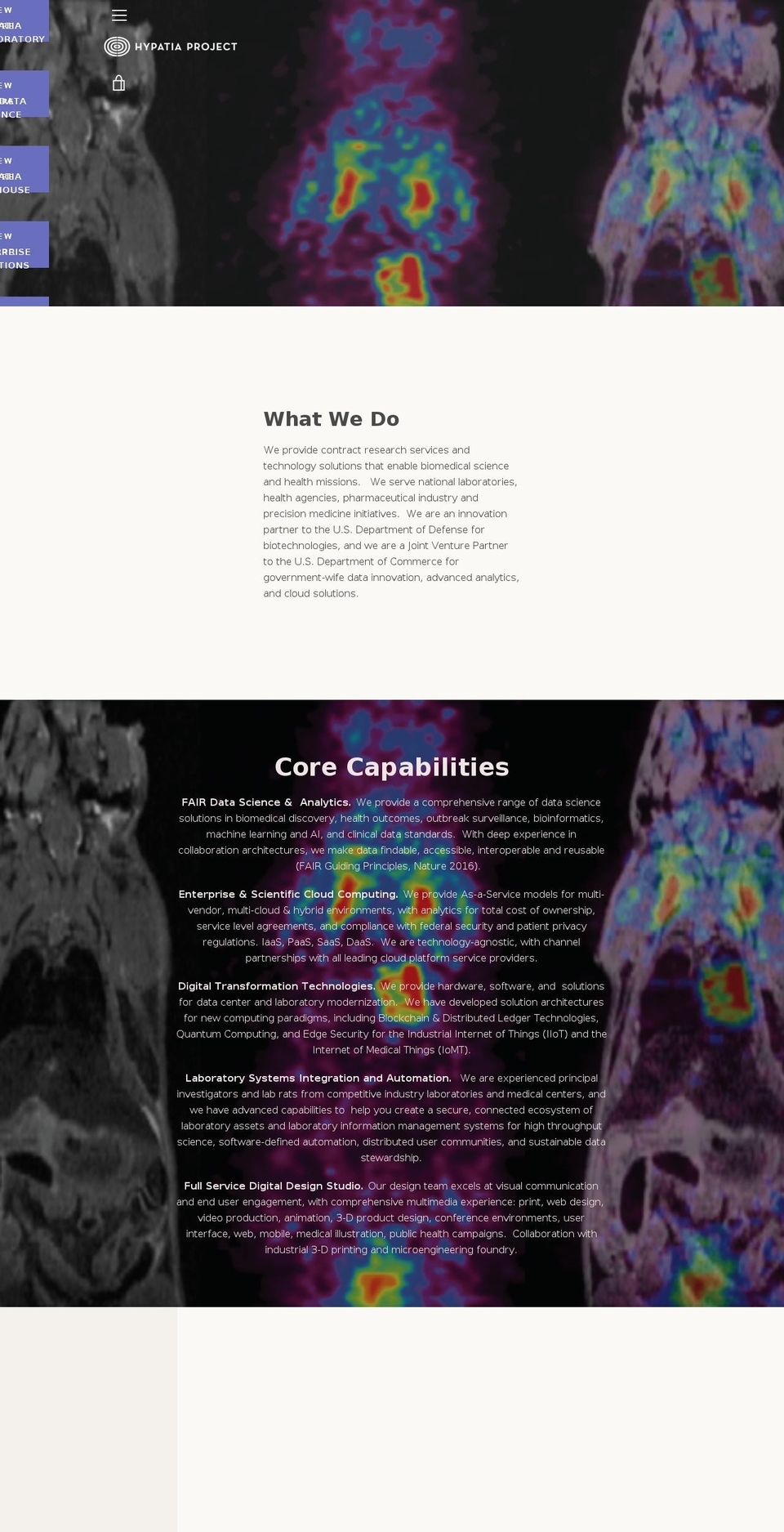 hypatiaproject.com — Shopify storefront screenshot