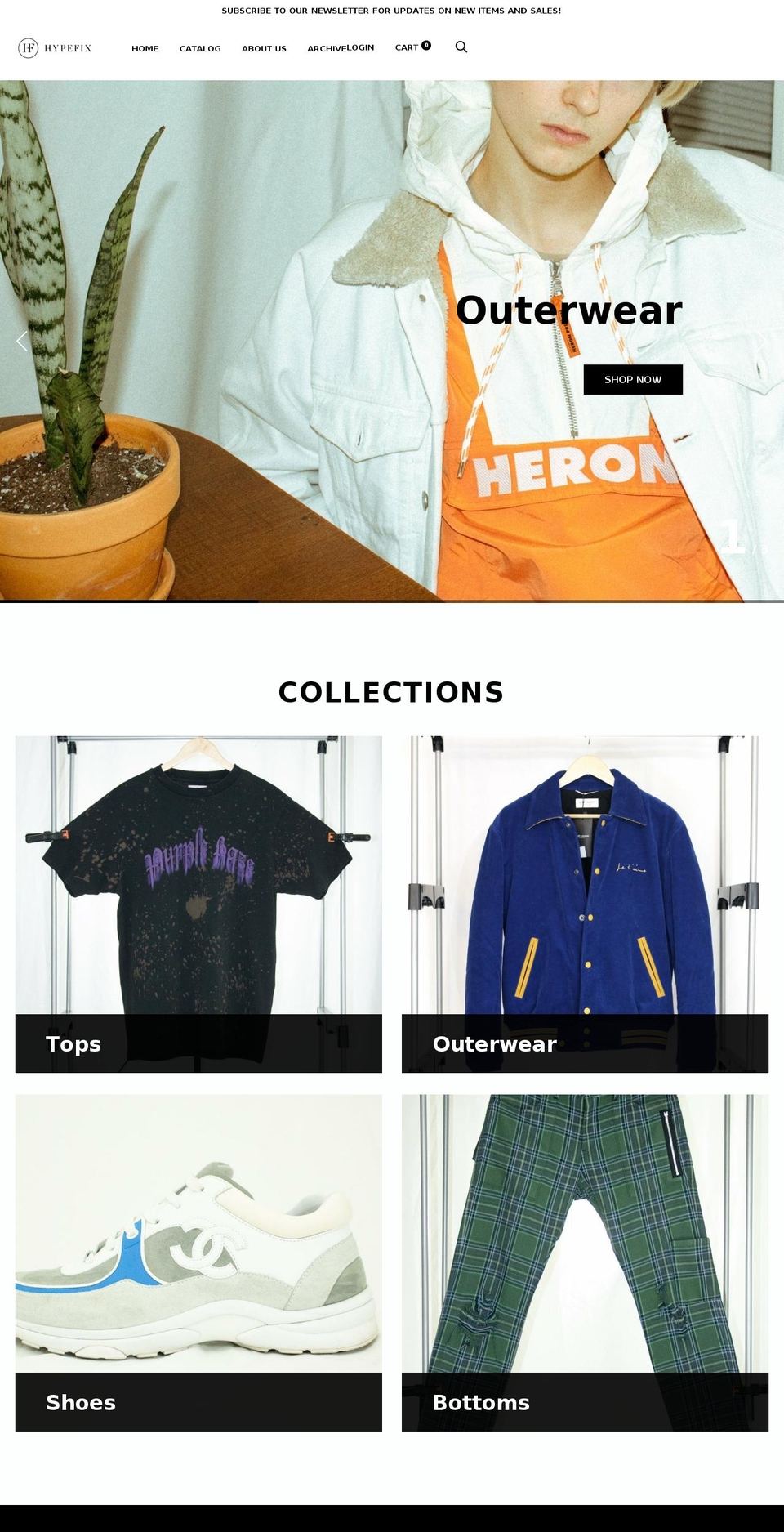 hype-fix.com shopify website screenshot