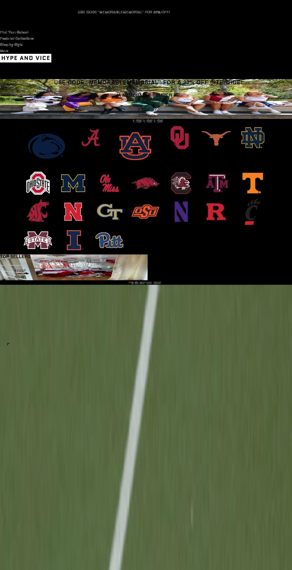 hypeandvice.com shopify website screenshot