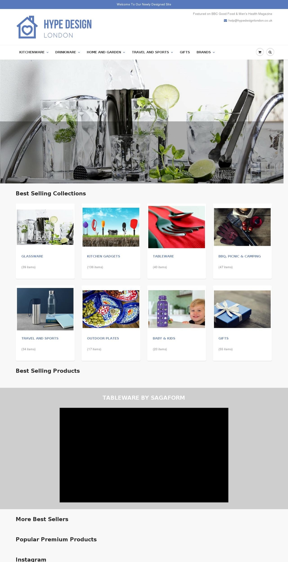 hypedesignlondon.com — Shopify storefront screenshot