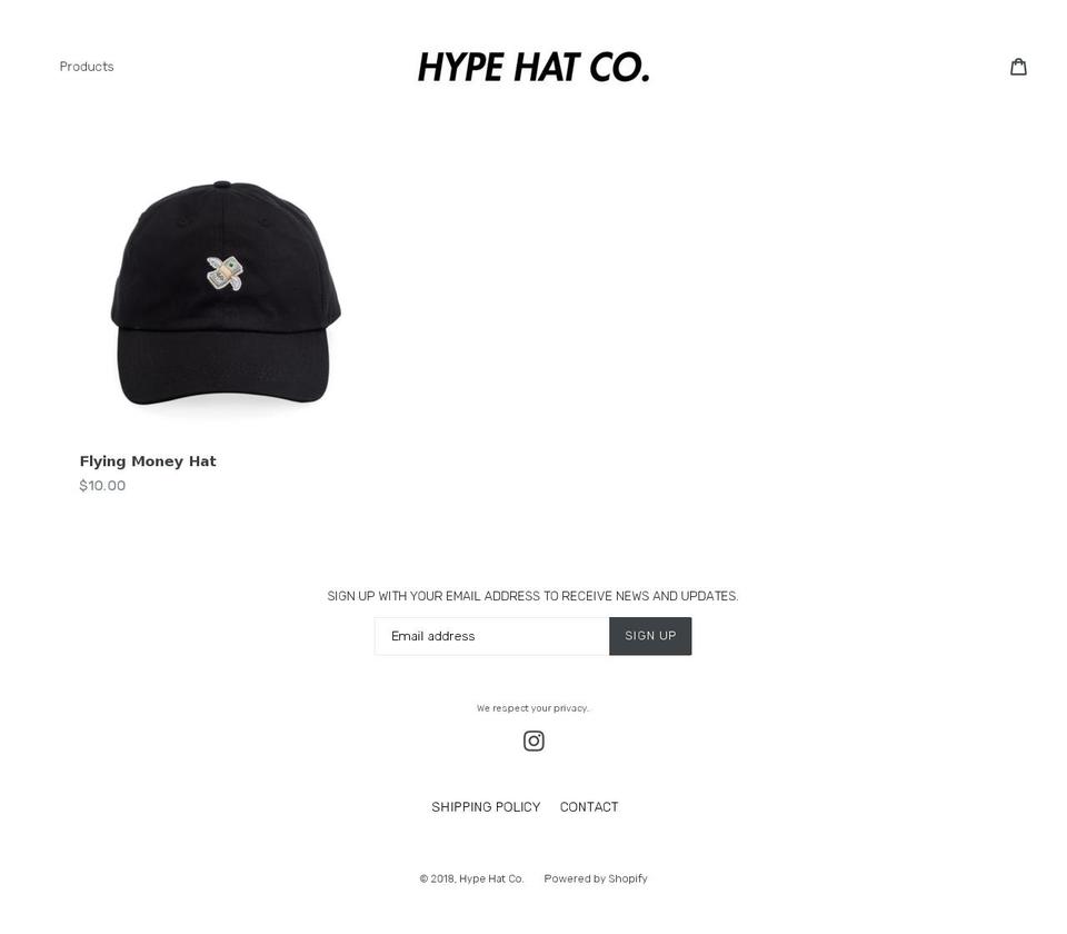 hypehat.co shopify website screenshot