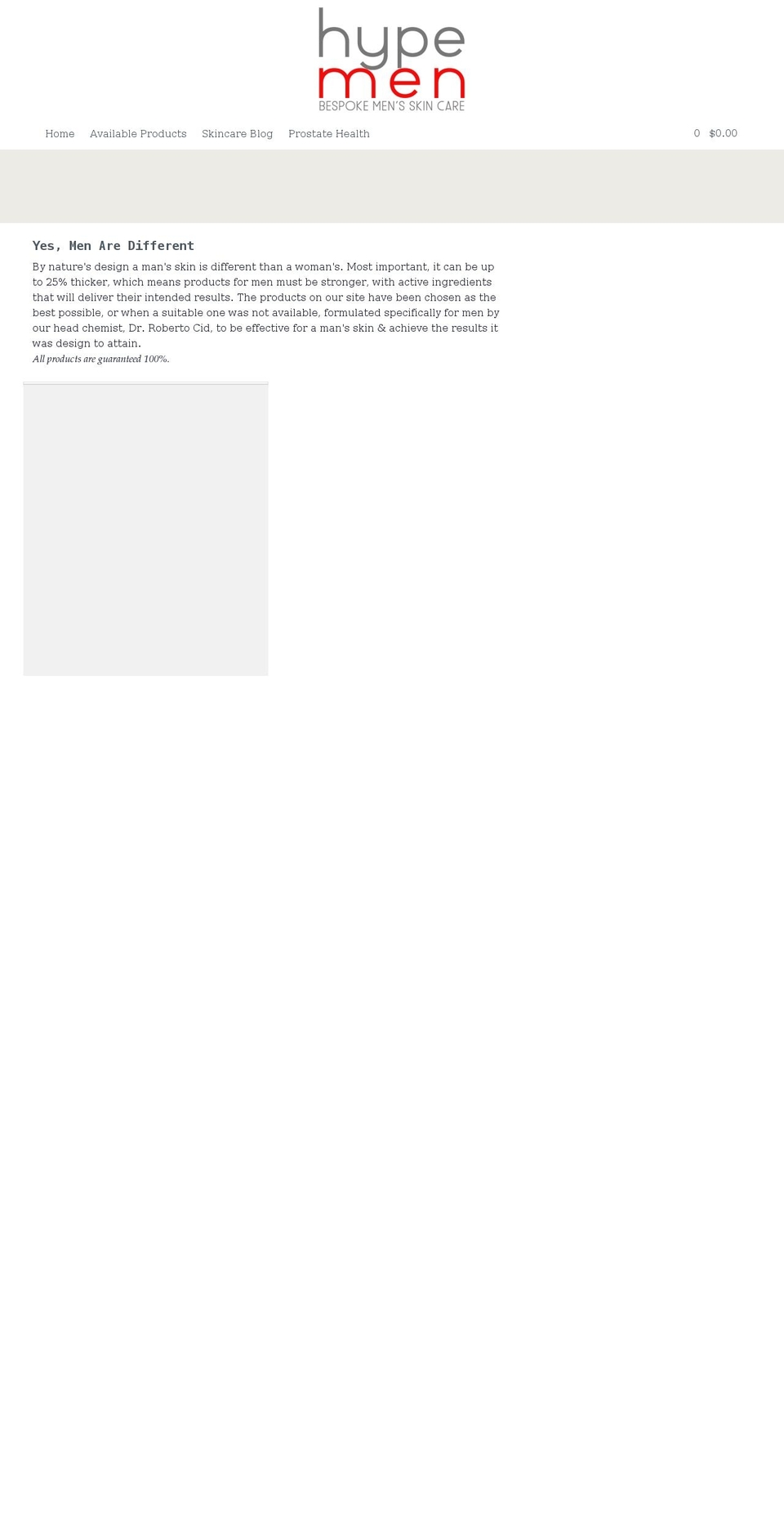 hypemen.net shopify website screenshot
