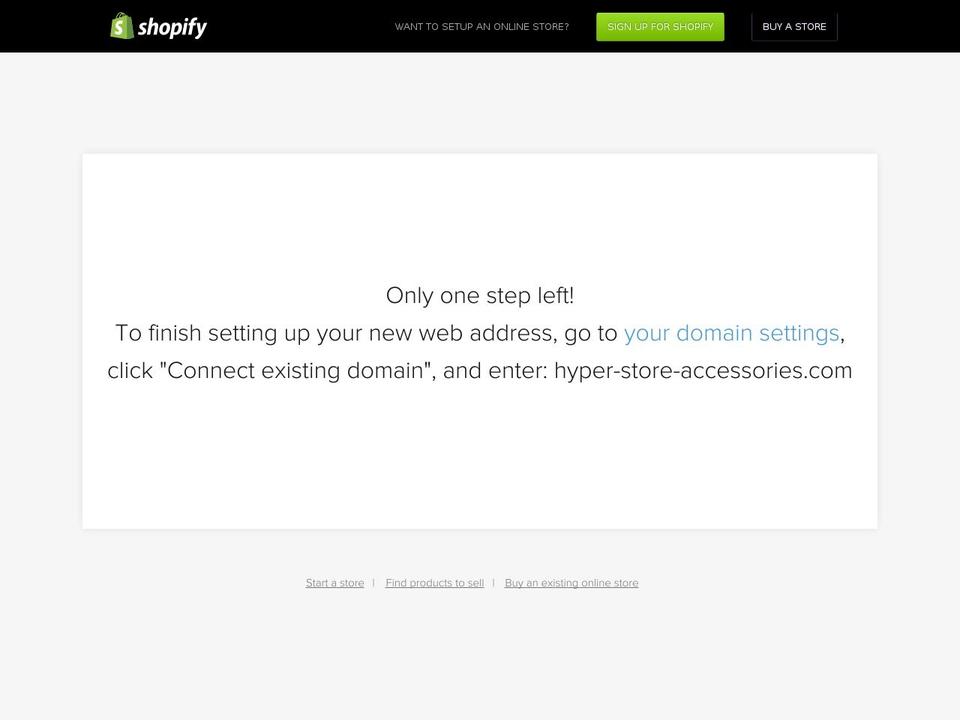 hyper-store-accessories.com shopify website screenshot