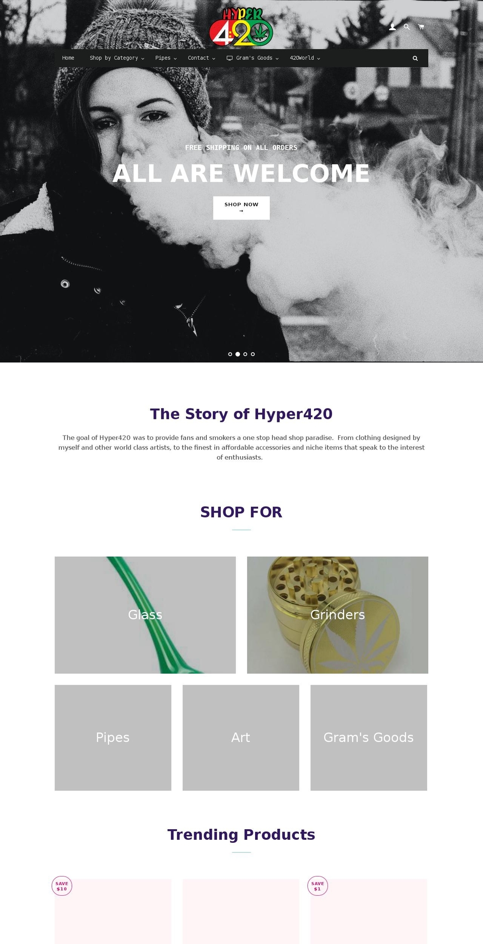 hyper420.com — Shopify storefront screenshot