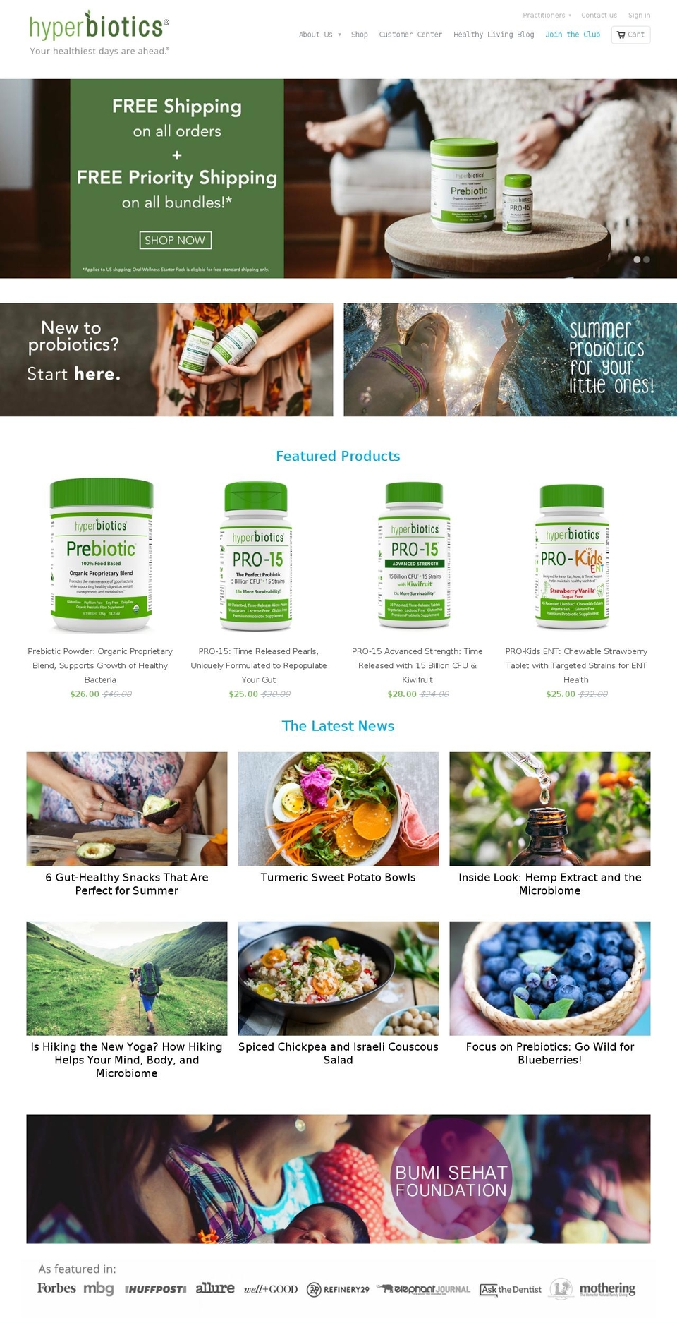 Hyperbotics: new homepage Shopify theme site example hyperbiotics.net