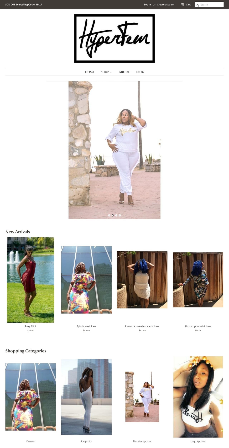 hyperfem.com — Shopify storefront screenshot