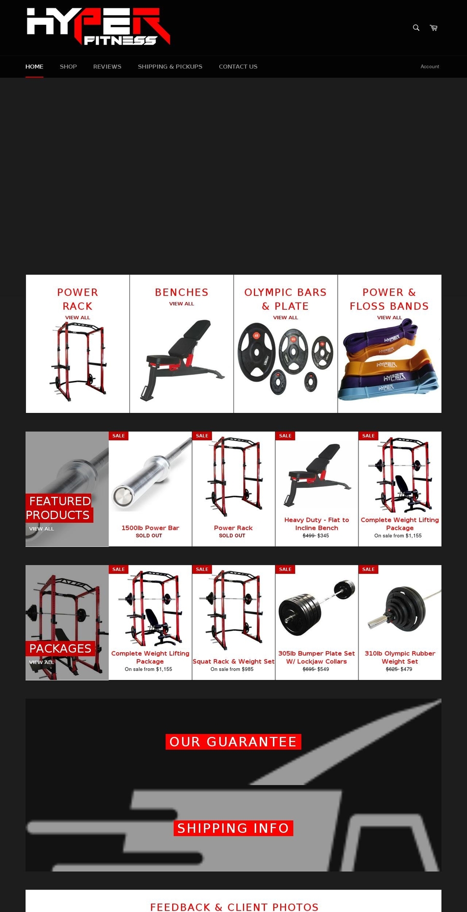 hyperfitness.ca shopify website screenshot