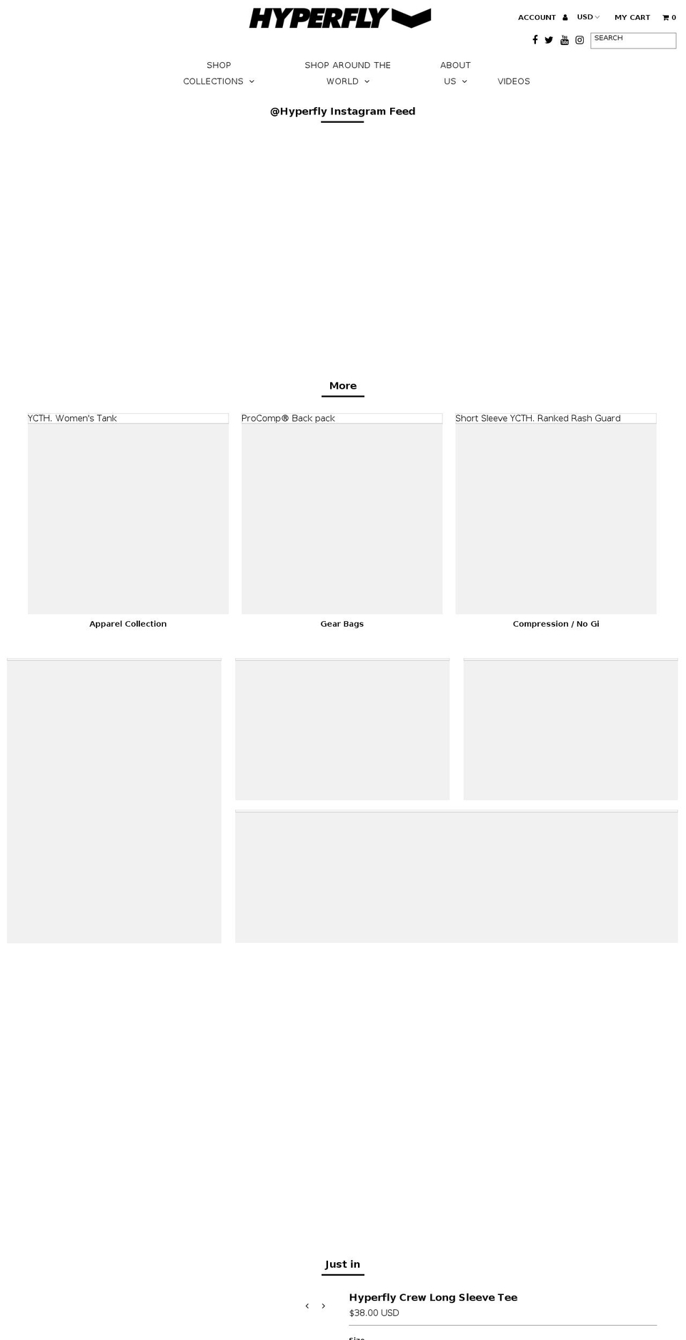 hyperfly.org shopify website screenshot