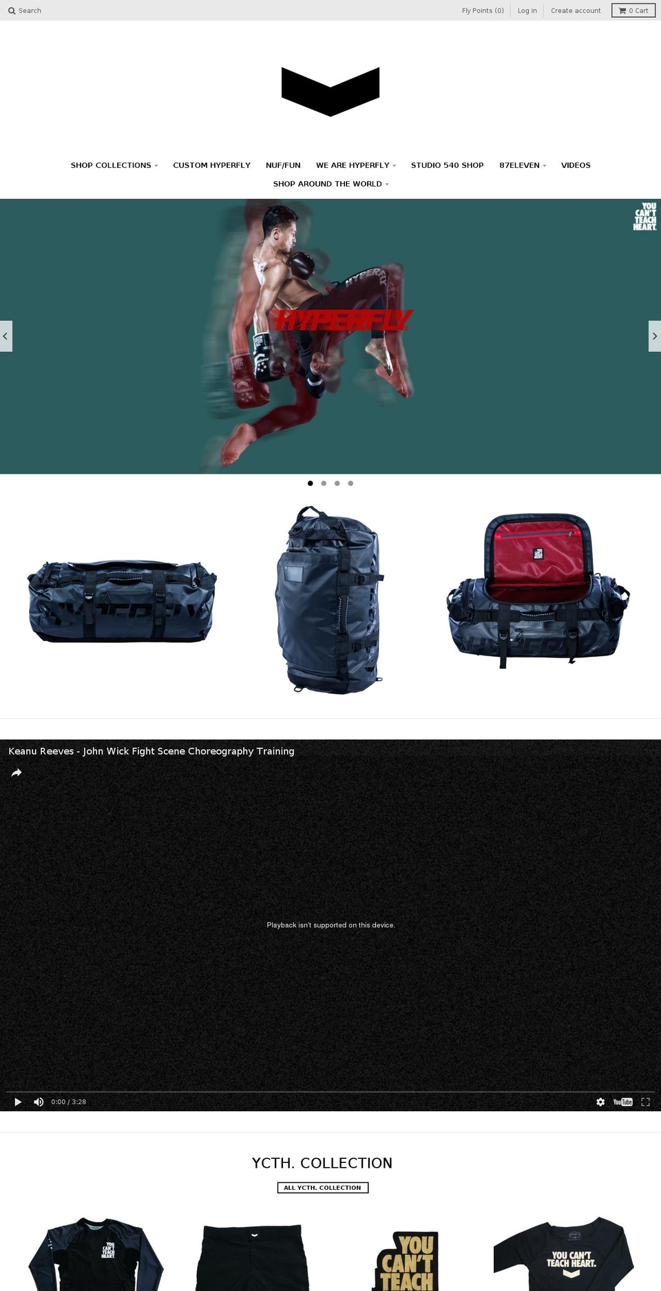 hyperflybrand.com shopify website screenshot