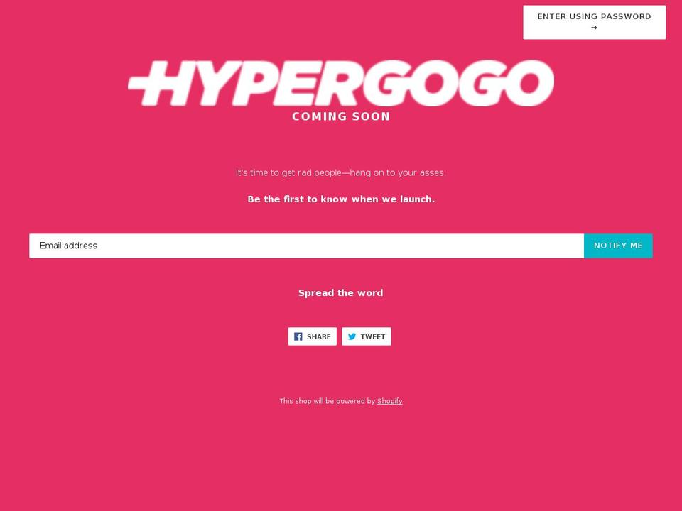 hypergogo.com — Shopify storefront screenshot
