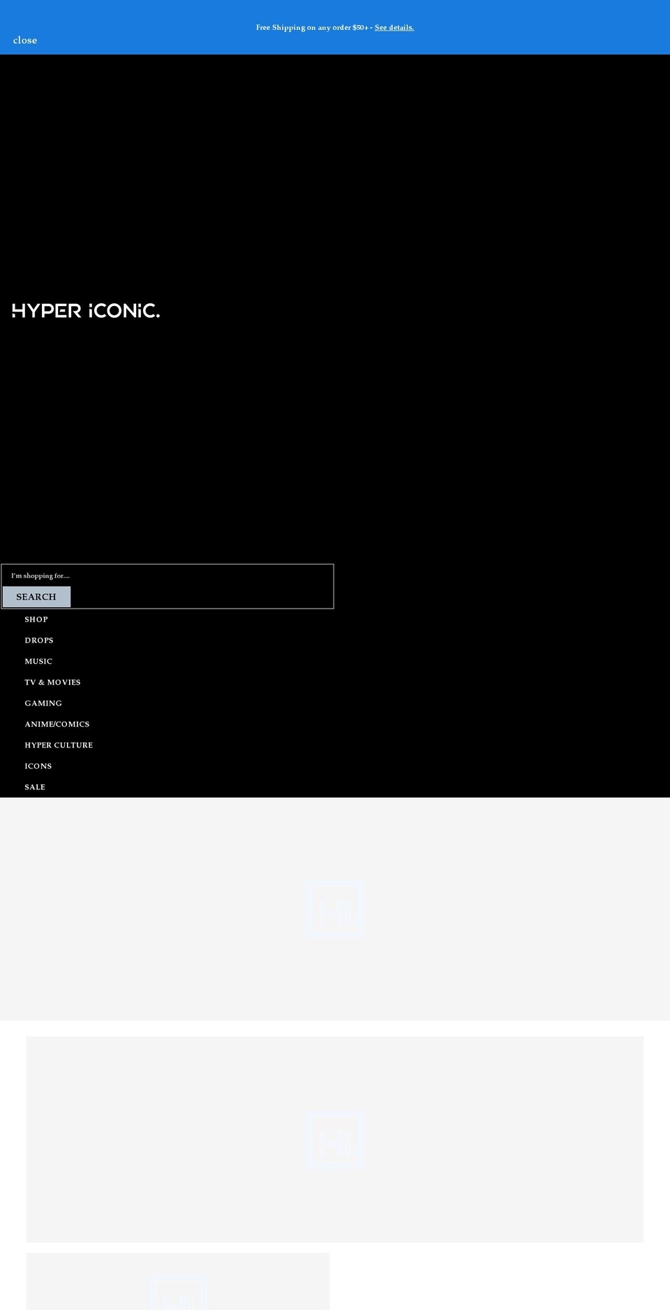hypericonic.com shopify website screenshot
