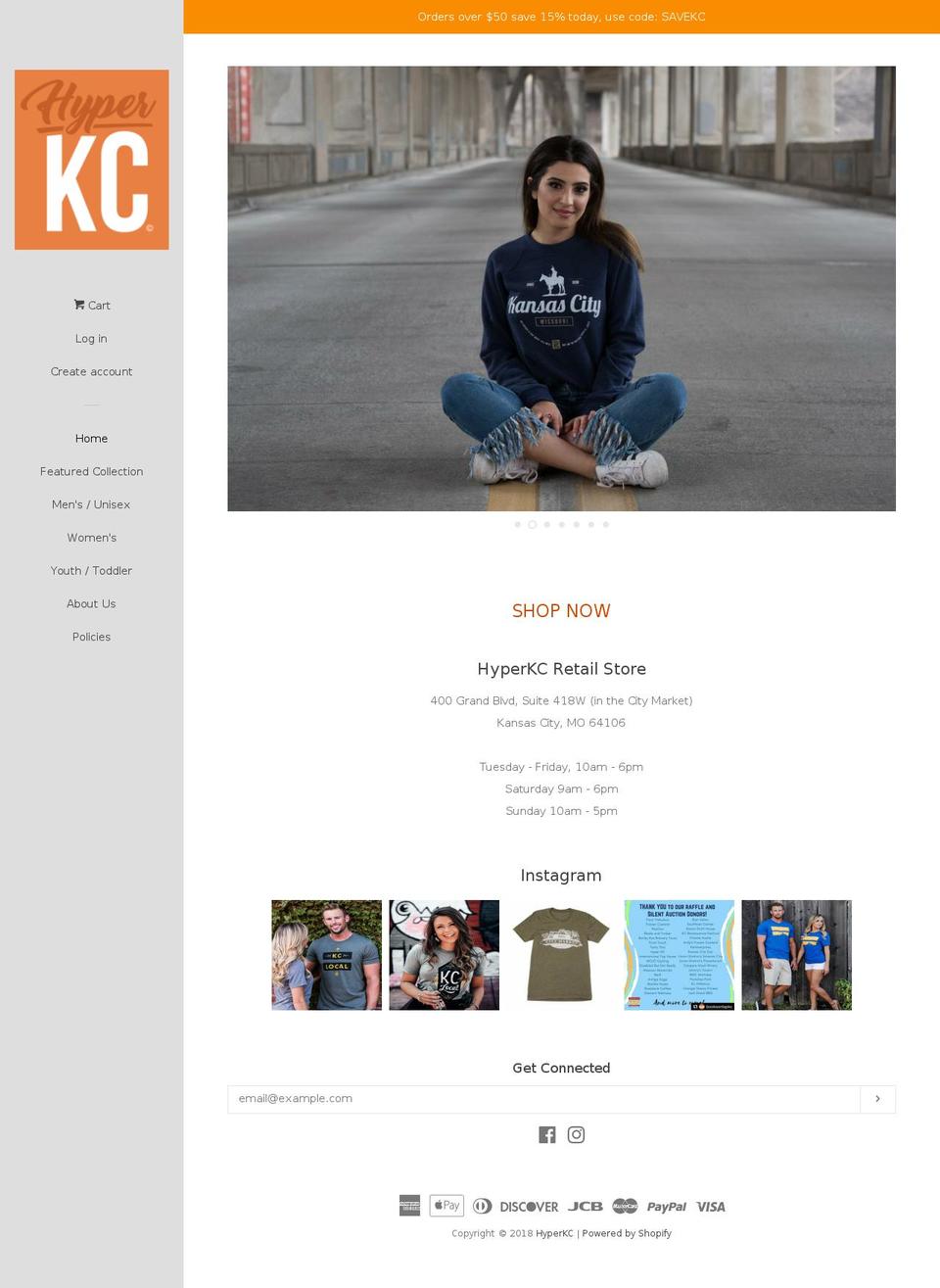 hyperkc.com shopify website screenshot