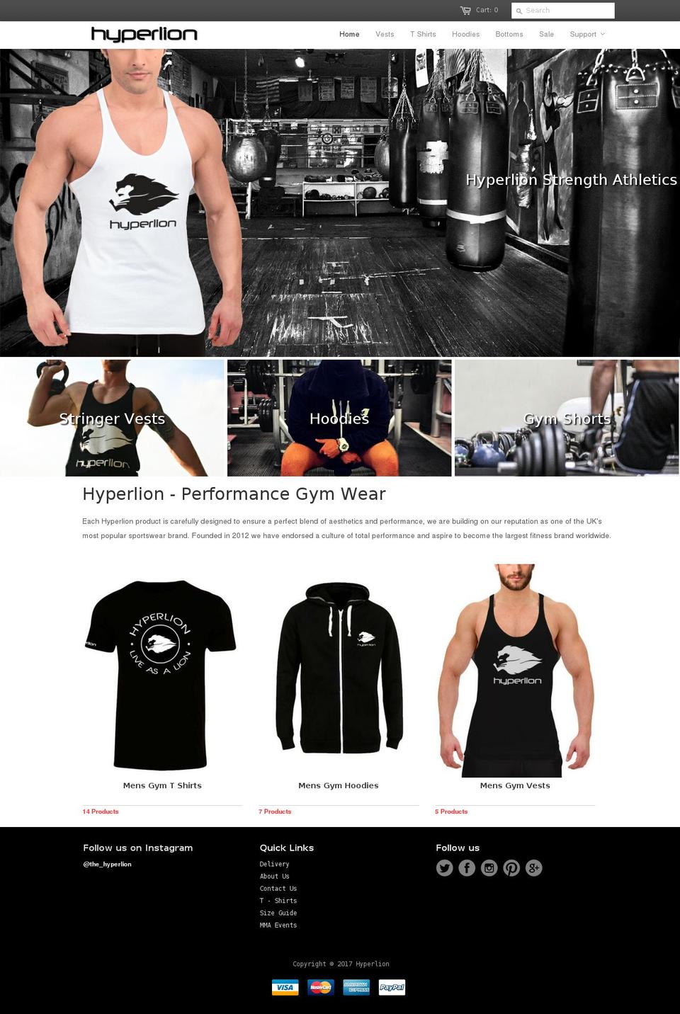 hyperlion.com shopify website screenshot