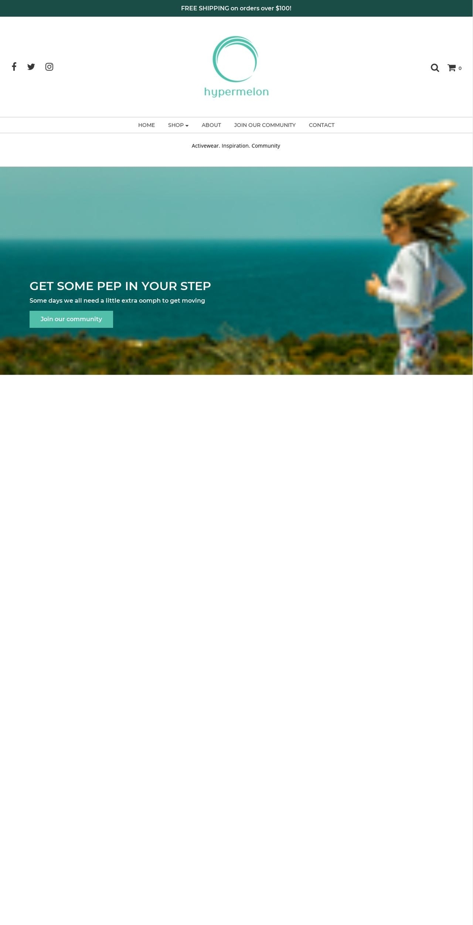 hypermelon.com — Shopify storefront screenshot