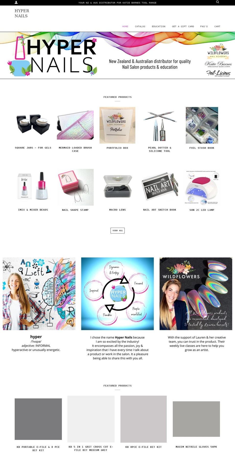 hypernails.com shopify website screenshot