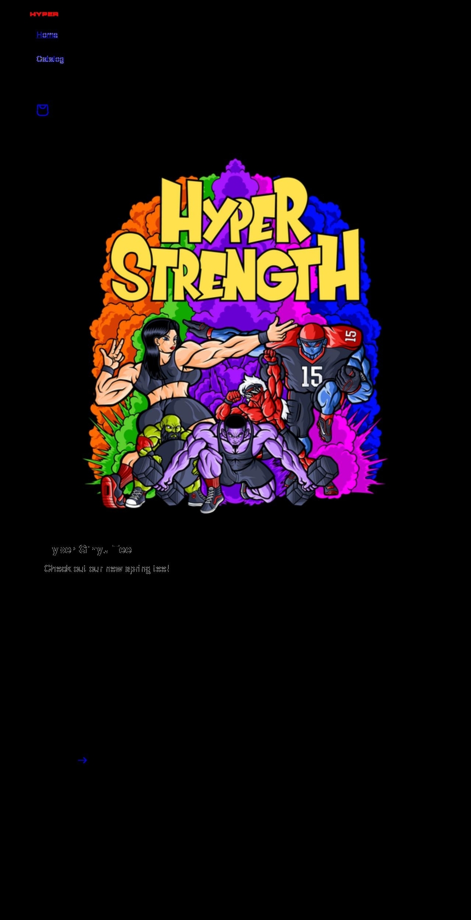 hyperstrength.co shopify website screenshot