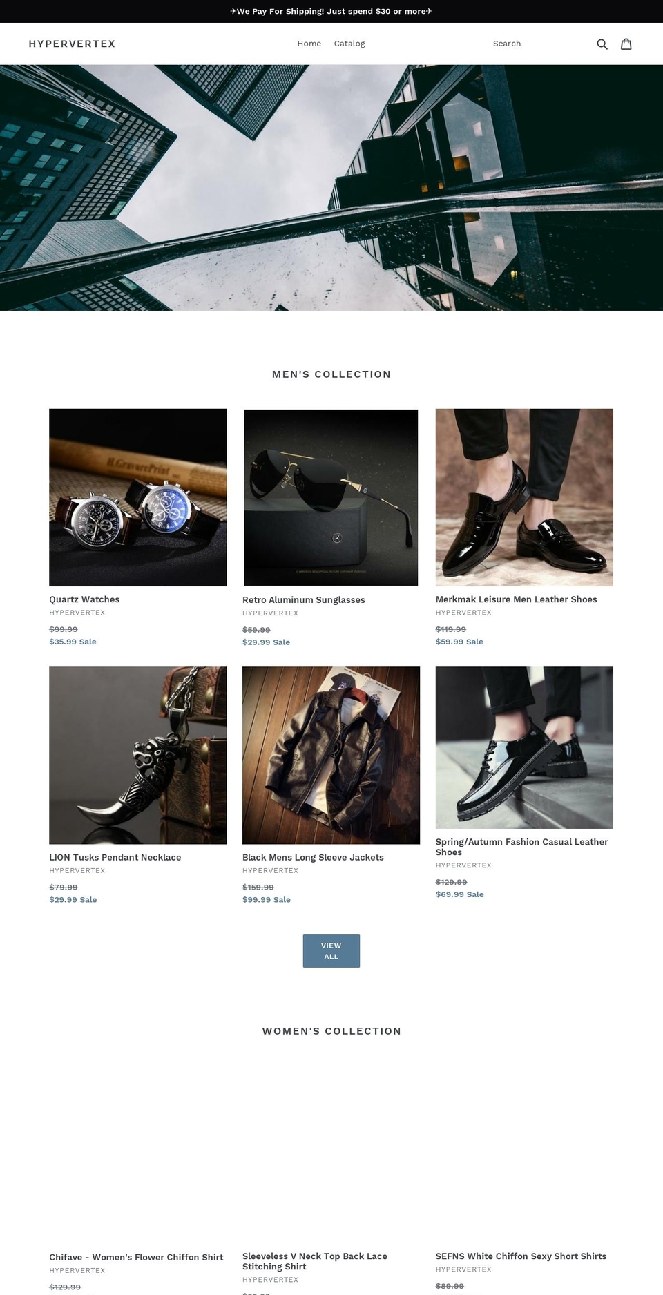 hypervertex.com — Shopify storefront screenshot