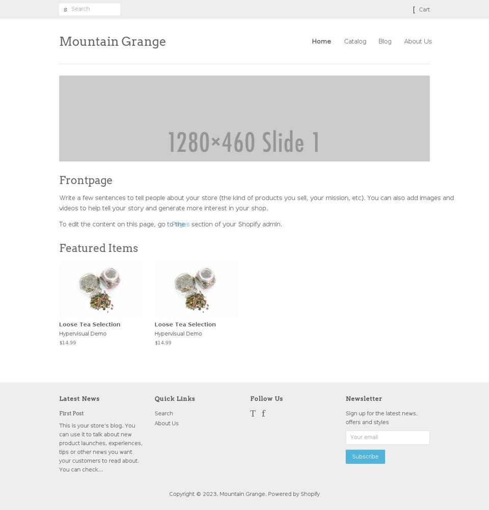 hypervisual-demo.myshopify.com shopify website screenshot