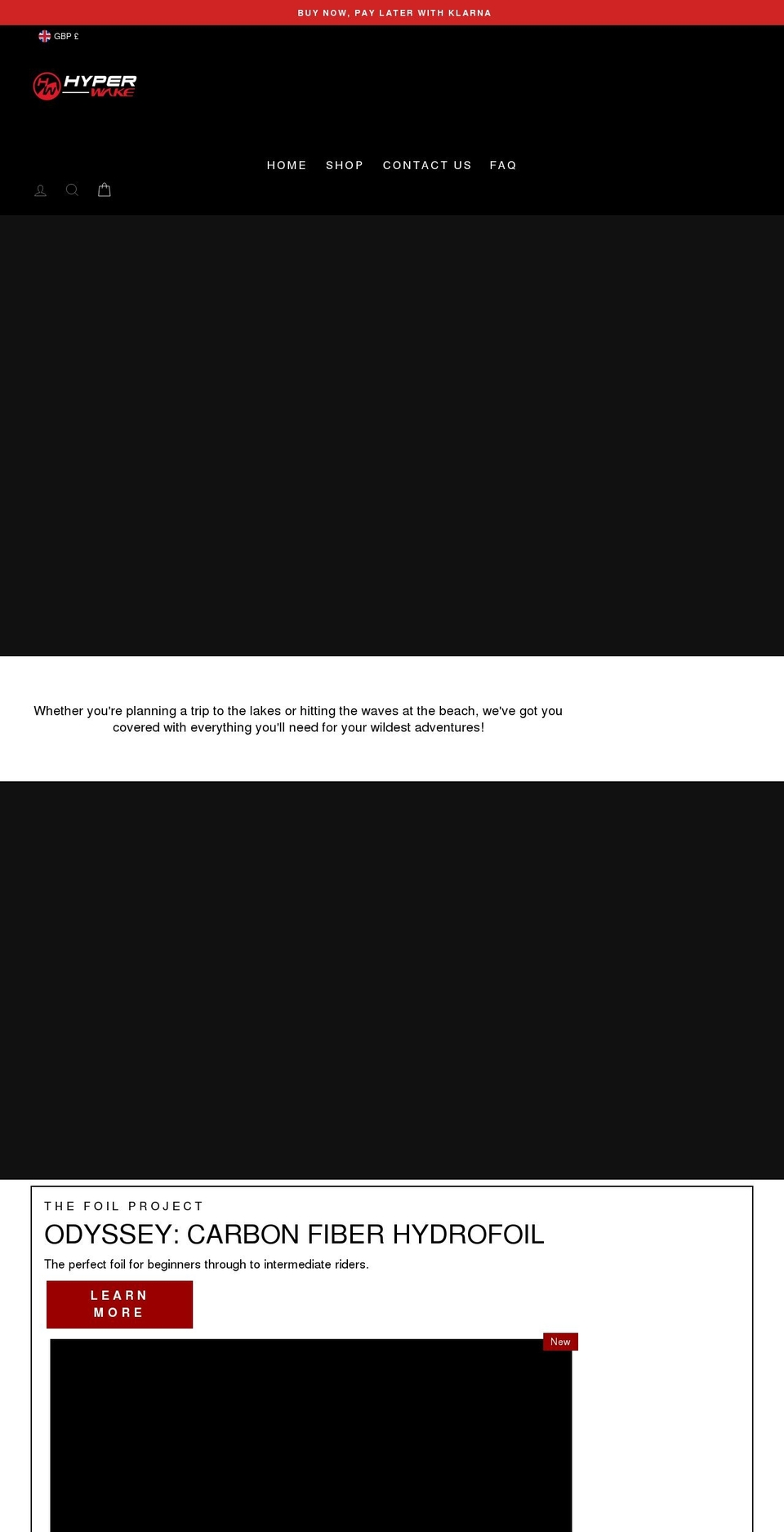 hyperwake.co.uk shopify website screenshot