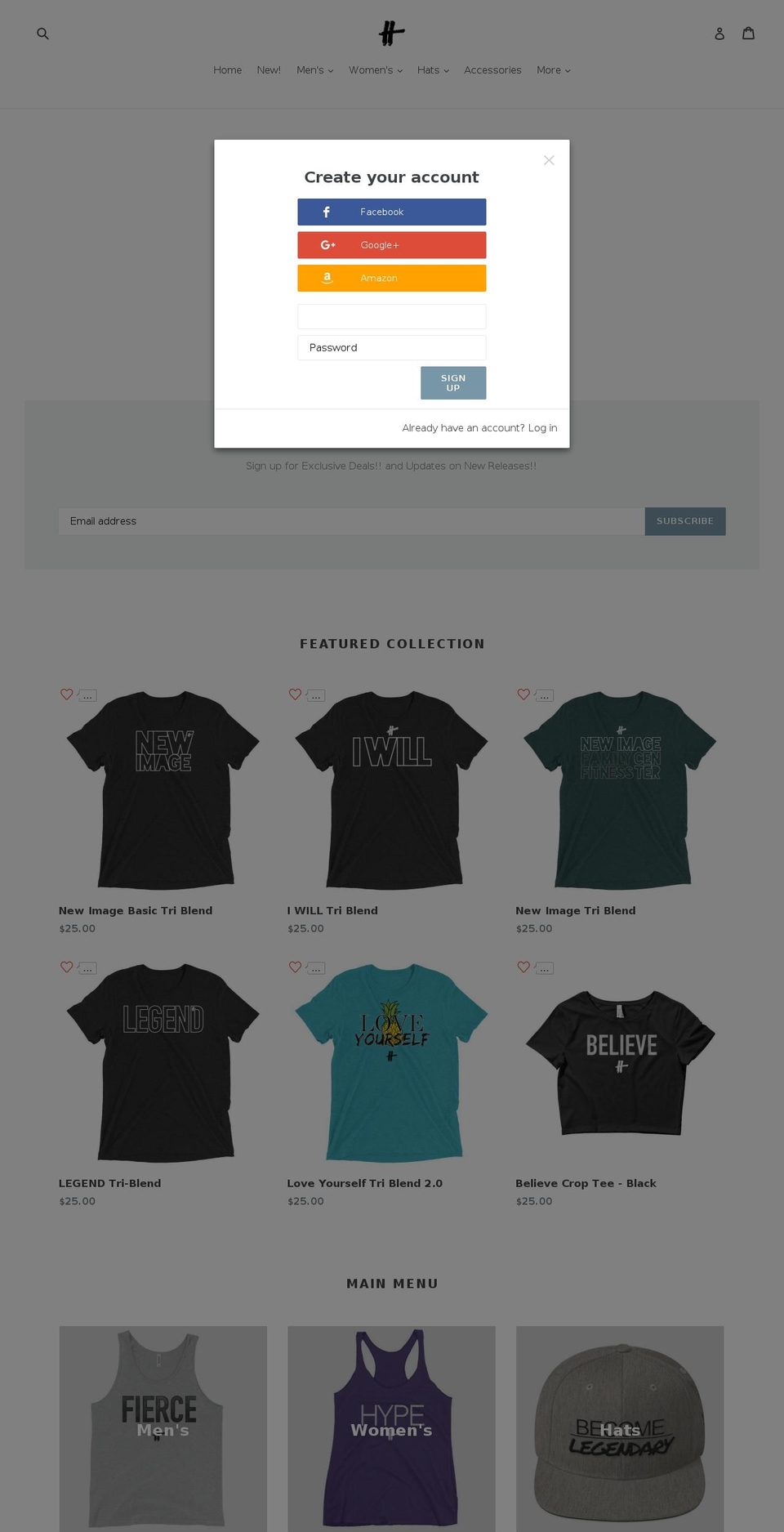 hypestore.us shopify website screenshot