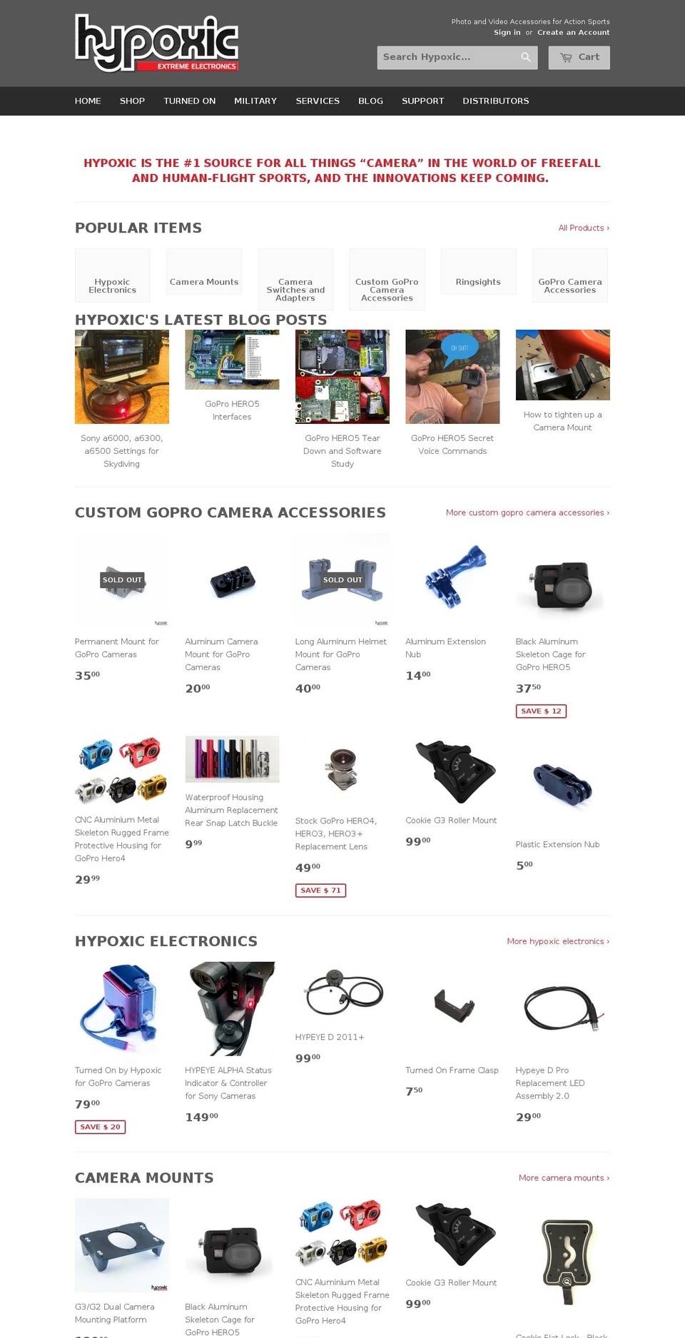 hypeye.com shopify website screenshot