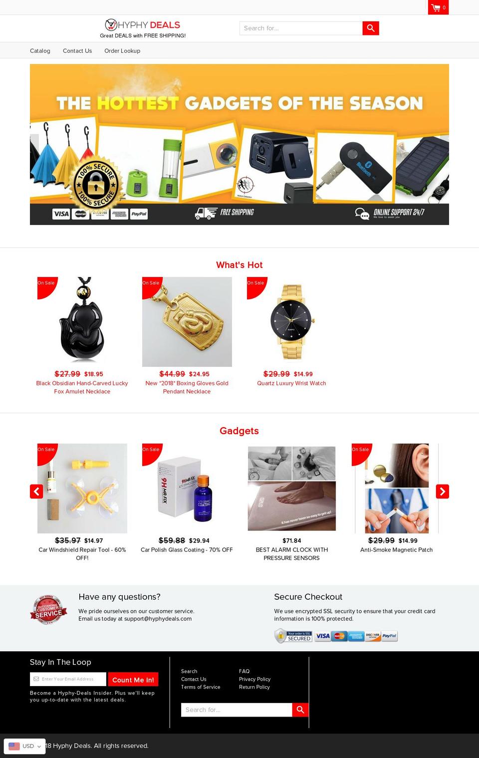 hyphydeals.com — Shopify storefront screenshot