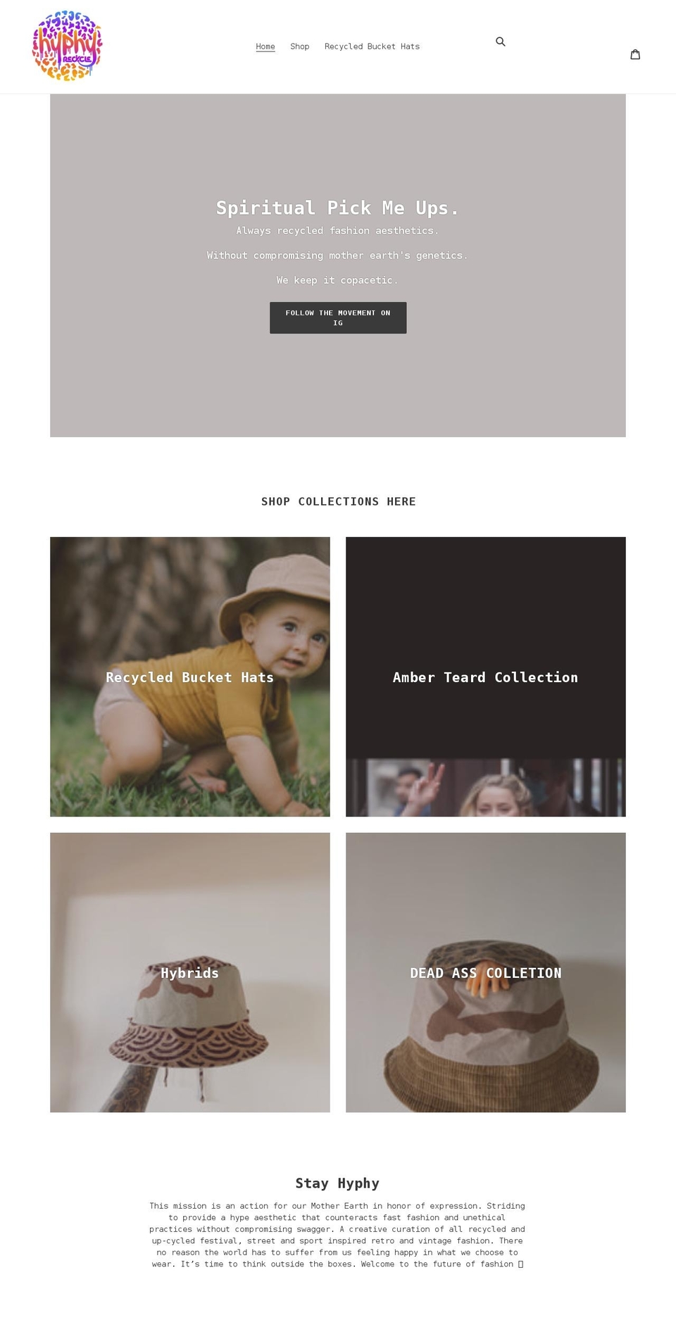 hyphyrecycle.com shopify website screenshot