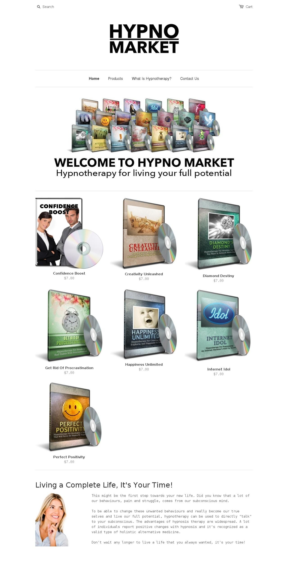 hypnomarket.com — Shopify storefront screenshot