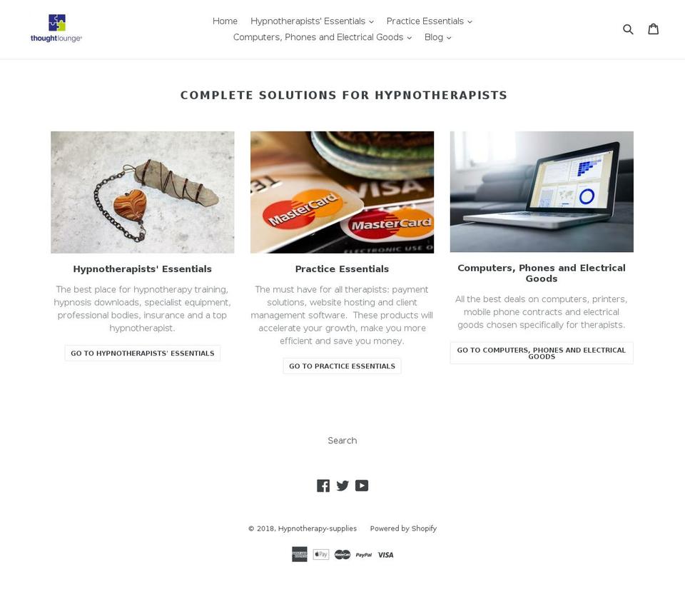 Copy of Debut Shopify theme site example hypnotherapy-supplies.com