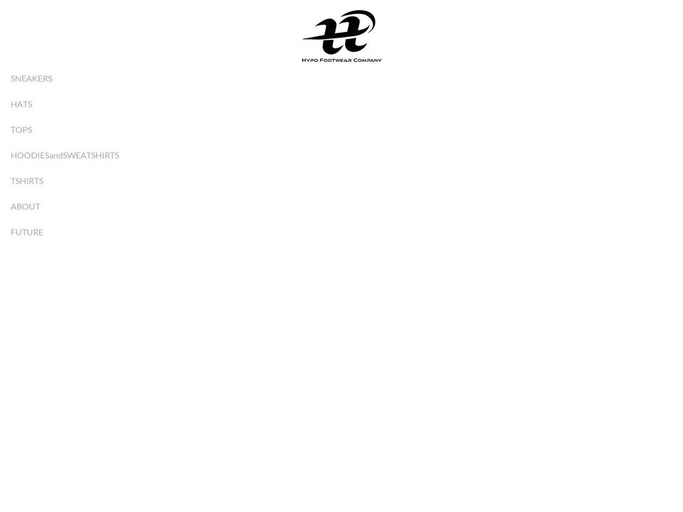 hypofootwear.com shopify website screenshot