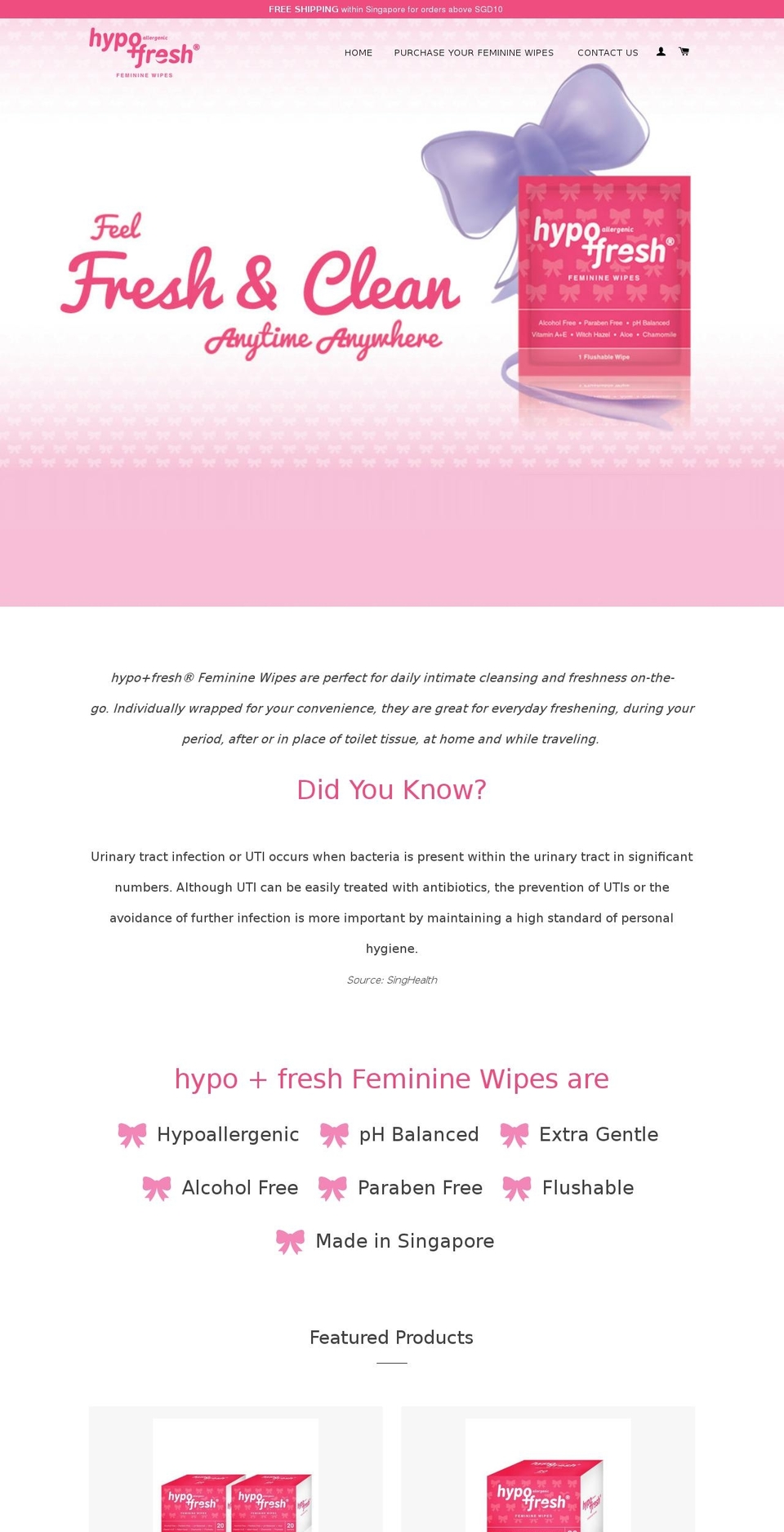 hypofresh.com shopify website screenshot