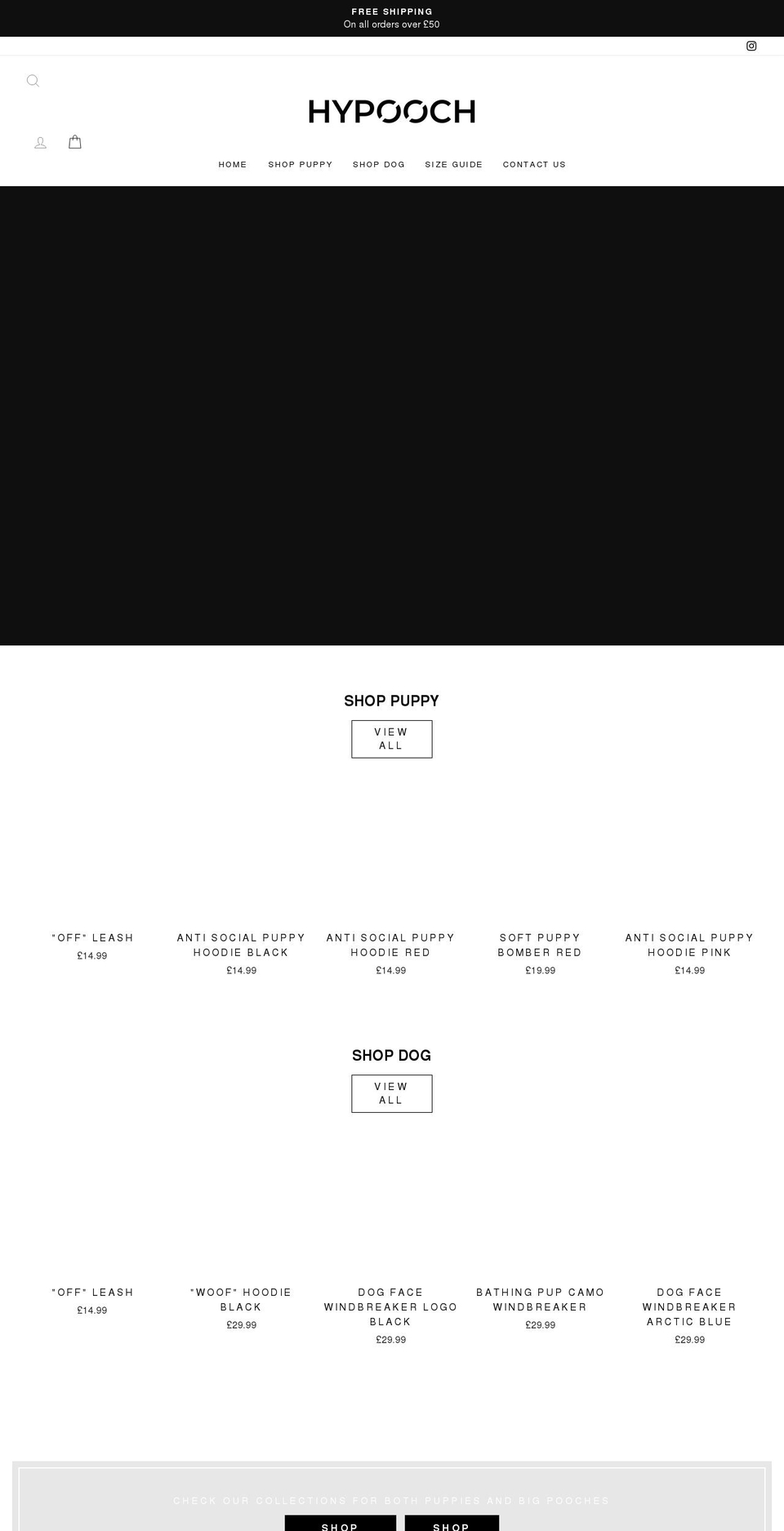 hypooch.com shopify website screenshot