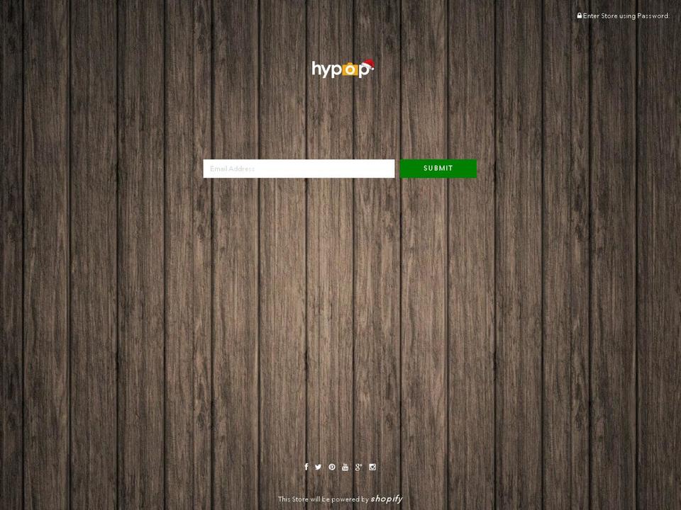 hypop.com shopify website screenshot