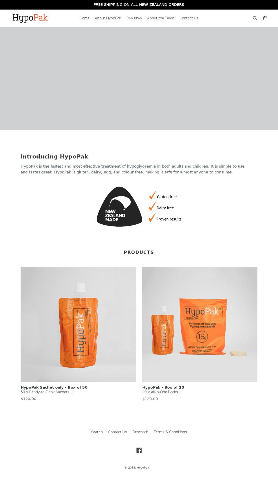 hypopak.com shopify website screenshot