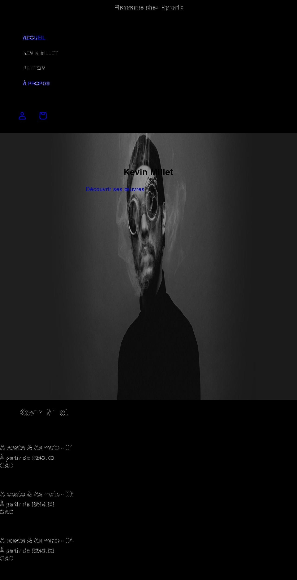 hyronik.com shopify website screenshot