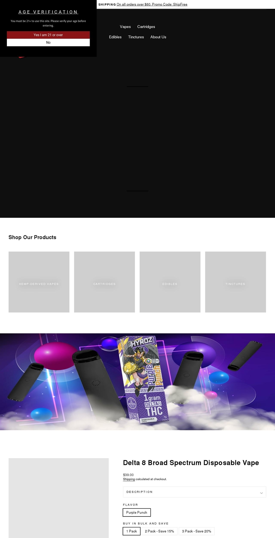 hyroz.com shopify website screenshot