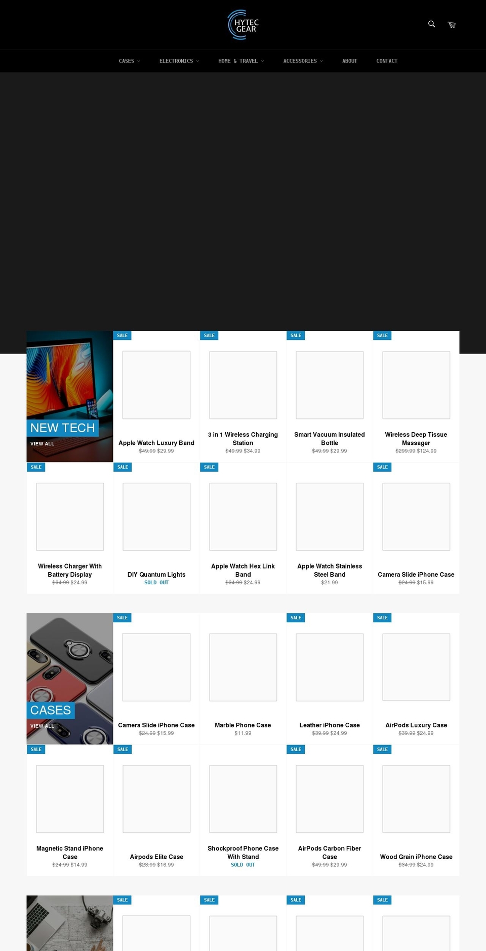 hytecgear.com shopify website screenshot