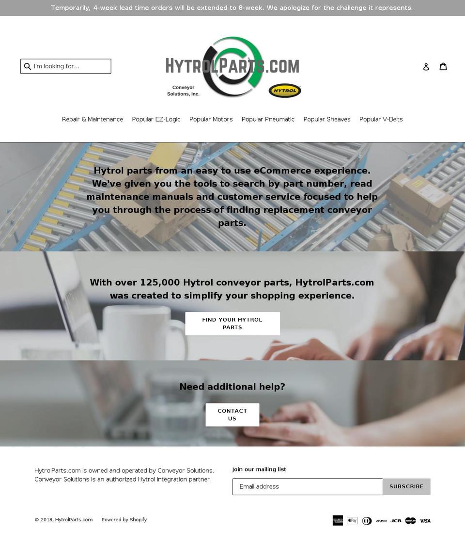 hytrolparts.com — Shopify storefront screenshot