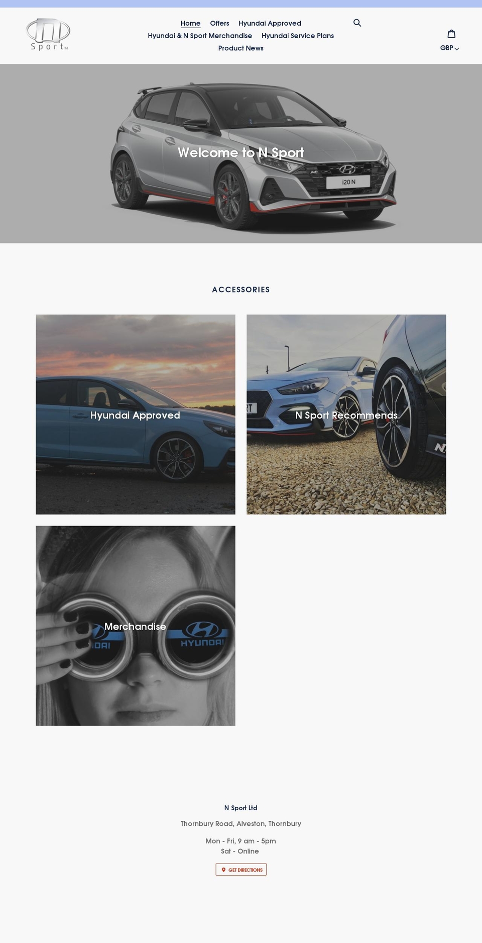 hyundainsport.com shopify website screenshot