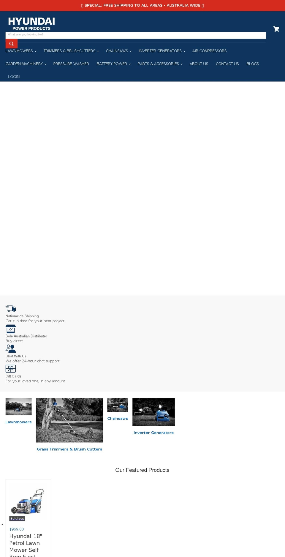 hyundaipower.com.au shopify website screenshot