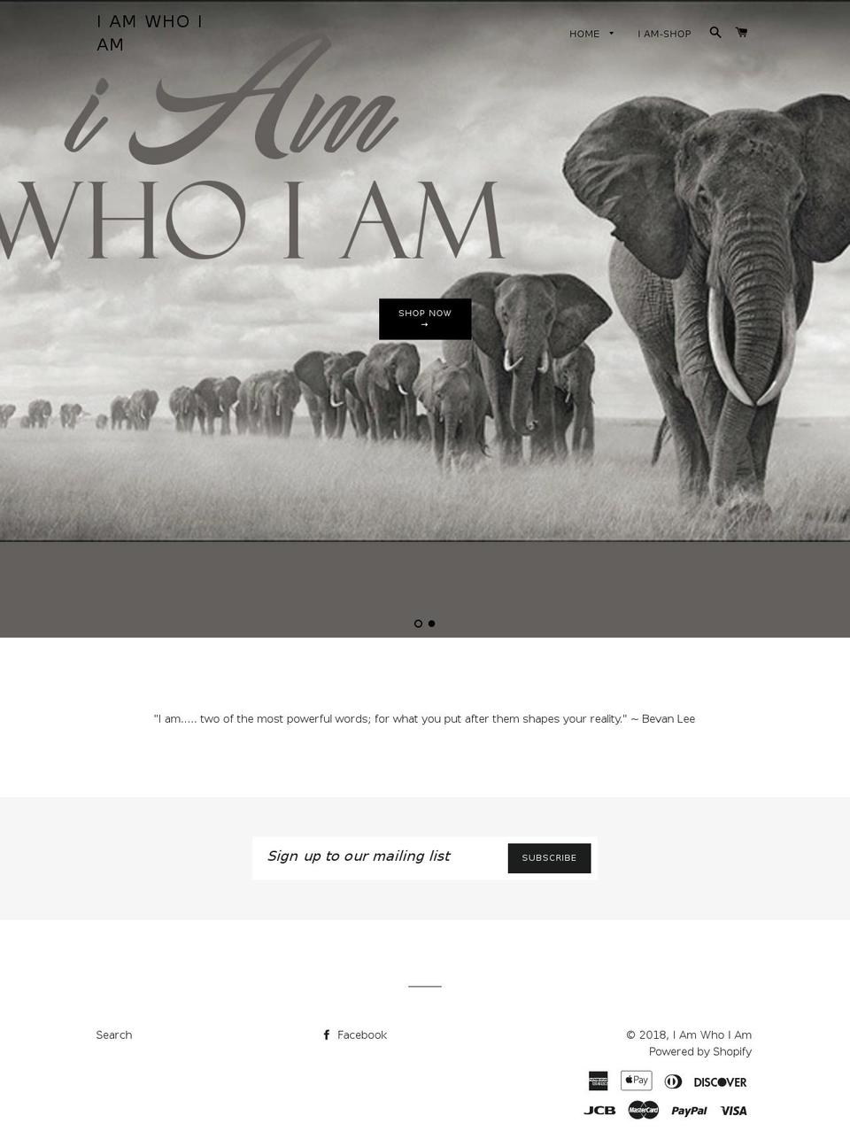 i-am.store shopify website screenshot