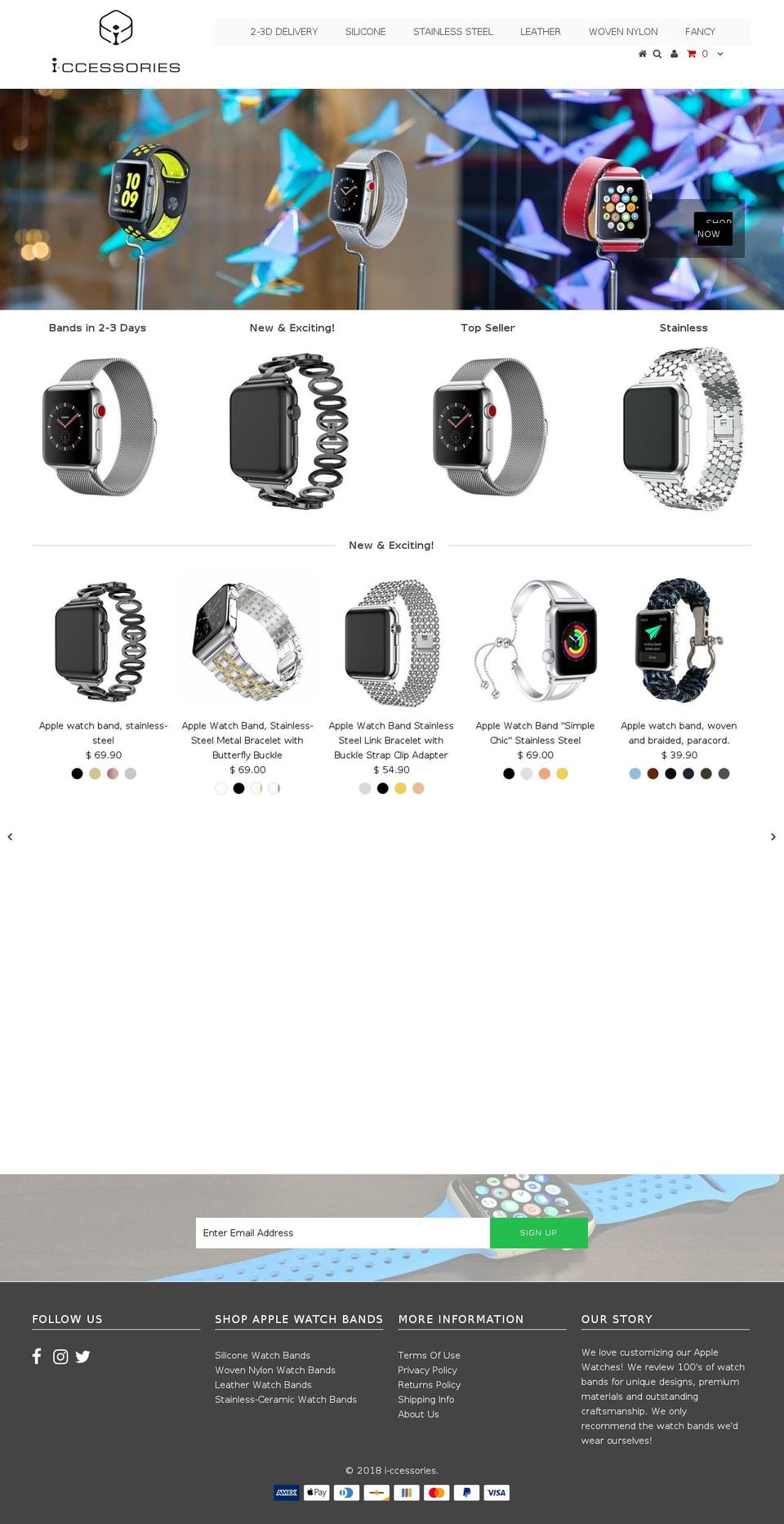 i-ccessories.com — Shopify storefront screenshot