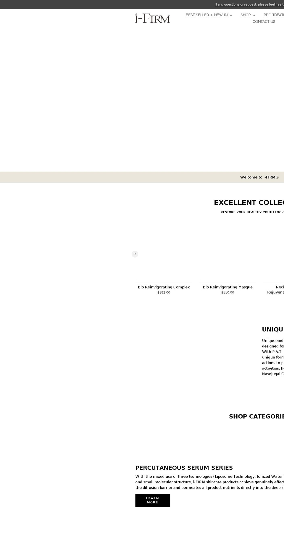 i-firm.com shopify website screenshot