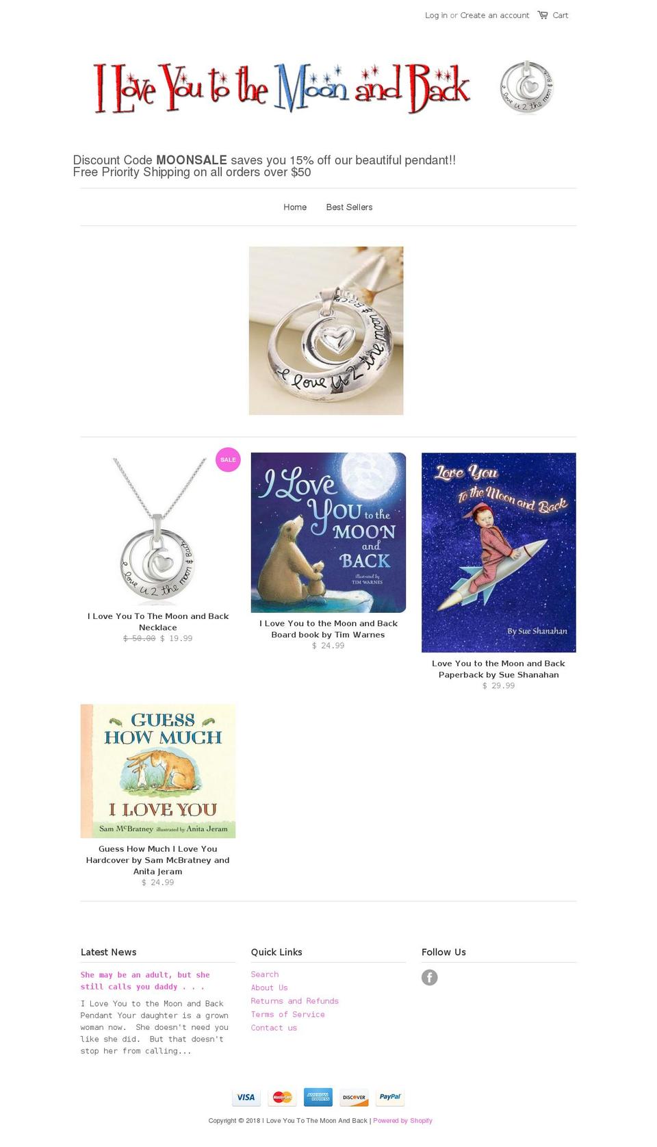 i-love-you-to-the-moon-and-back.com shopify website screenshot