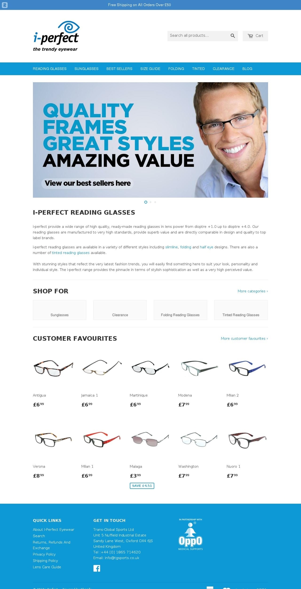 i-perfect.co.uk shopify website screenshot